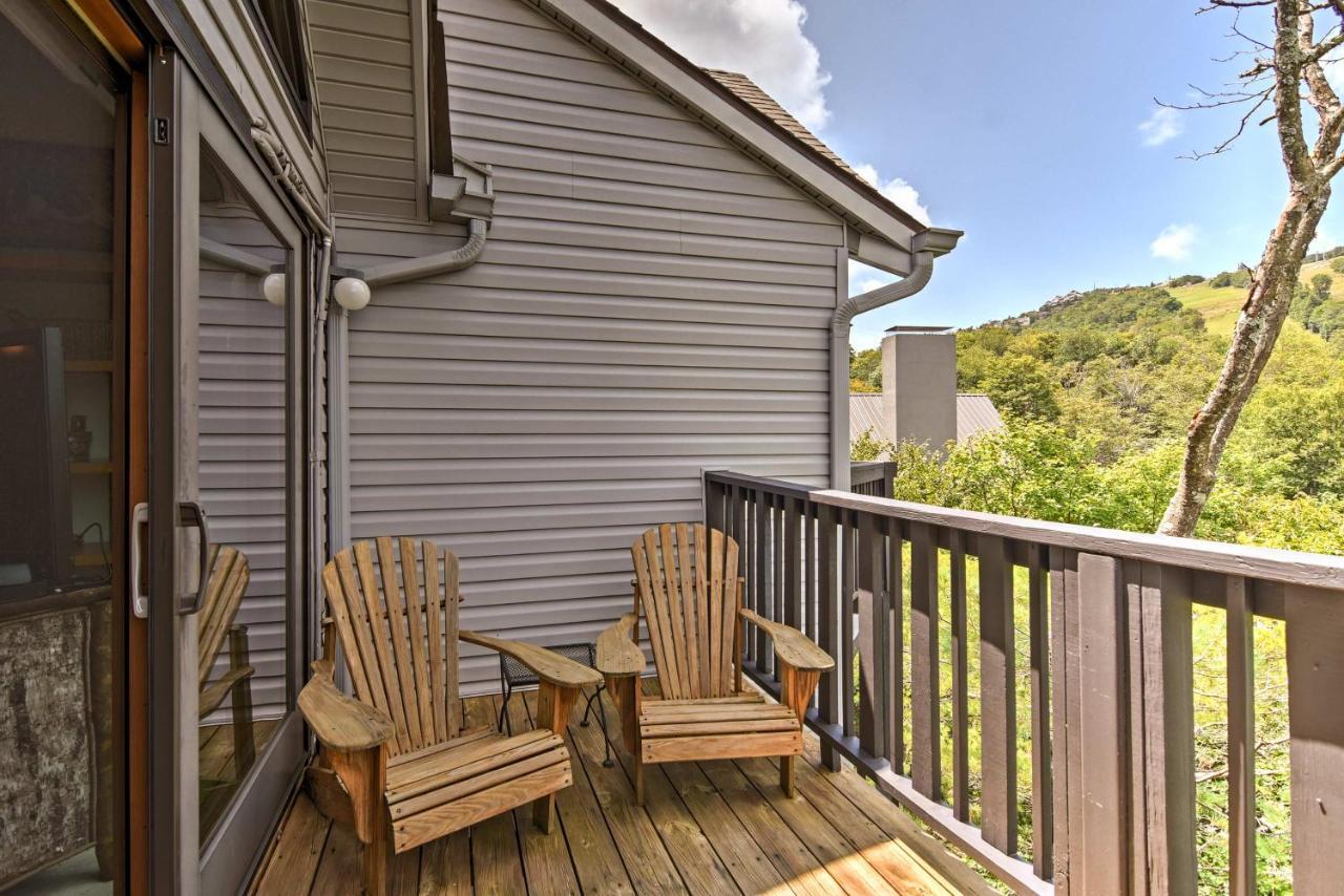 Beech Mountain Condo With Balcony, Walk To Resort! Kültér fotó