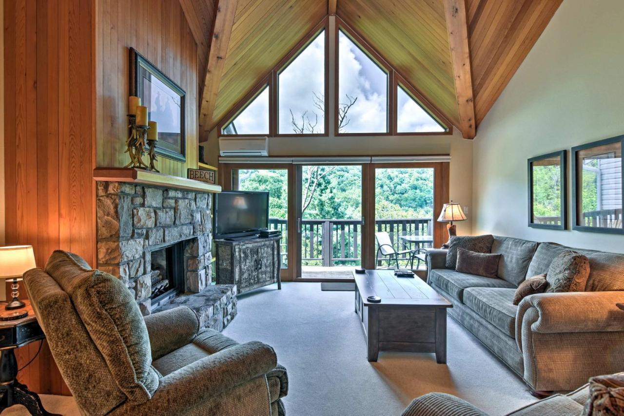 Beech Mountain Condo With Balcony, Walk To Resort! Kültér fotó